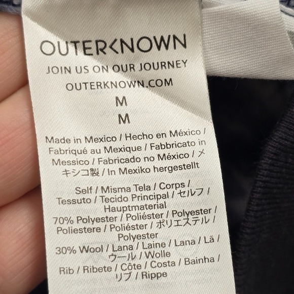 Outerknown Hoodie Mens Medium Blue Tie‎ Dye Fleece Pullover Kangaroo Pocket - Picture 7 of 13